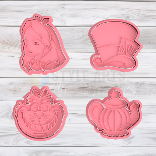 Producto - Alicia en el pais de las Maravillas cortantes para galletas
