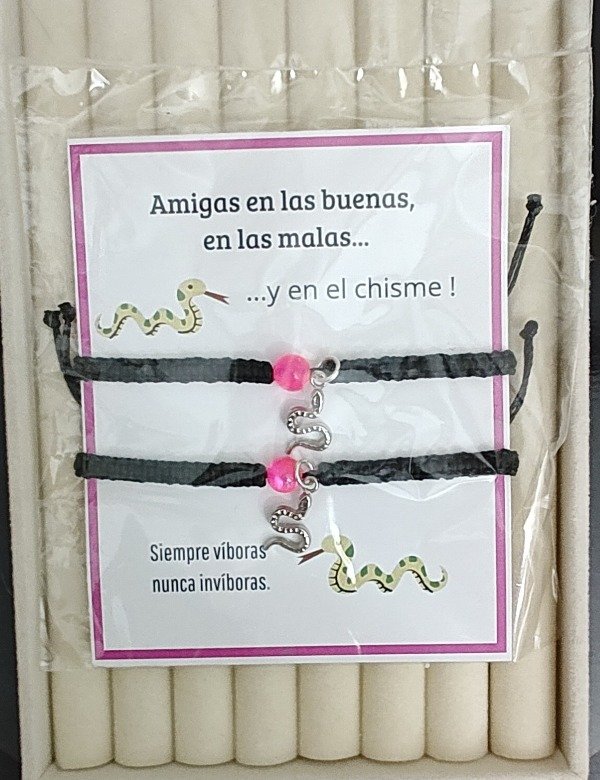 Producto - Pulseras para compartir Fucsia