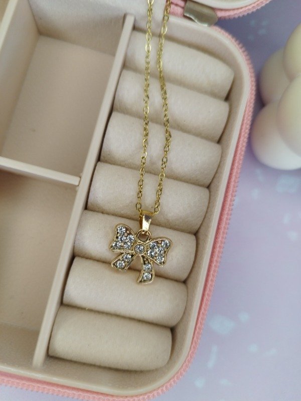 Producto - Collar moño gold