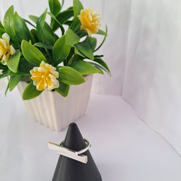 Producto - Anillo Barras Acero Blanco - Código: 000503 - 1