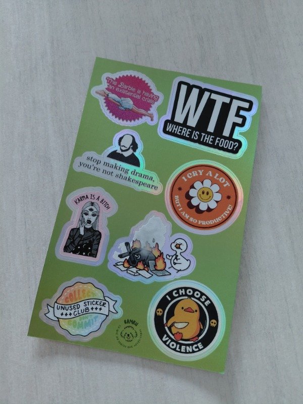 Producto - Planchitas de stickers - Memes #002