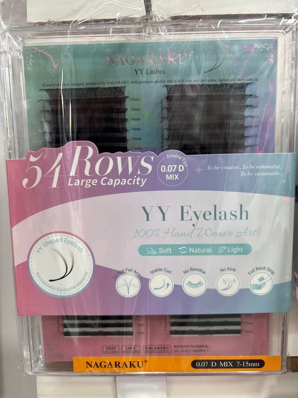 Producto - Pestañas NAGARAKU tecnologicas Y 2D 0.07D mix x54 filas