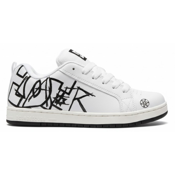 Producto - DC COURT STYLE GRAFFITI BLANCA Y NEGRA
