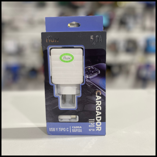 Producto - CARGADOR 5.98 FLUX CON ENTRADA USB+TIPOC