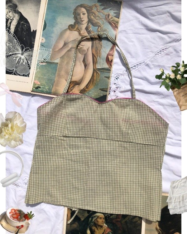 Producto - Top estilo vintage verde (s/m)
