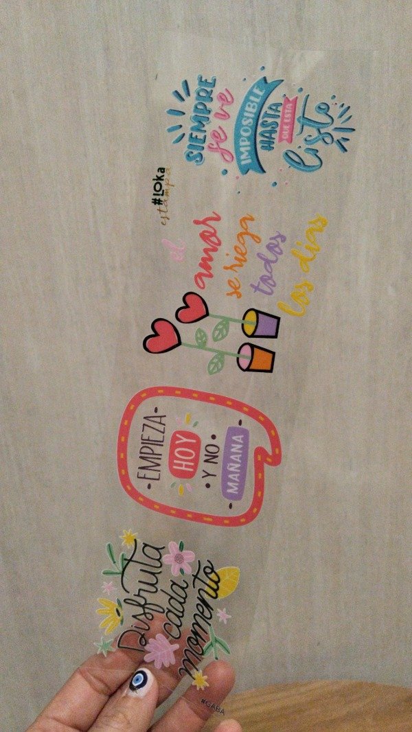 Producto - UV Tiras 8x28cm Frases #4