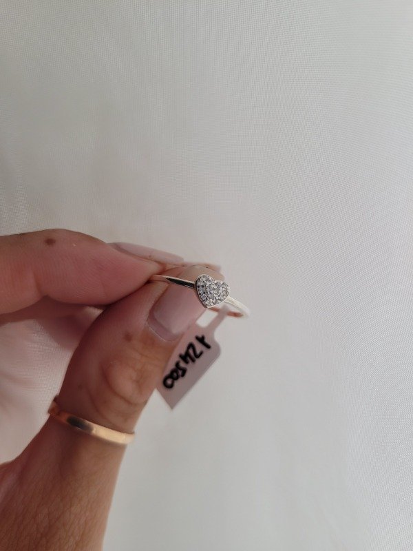 Producto - Anillo corazón con cúbics Plata 925