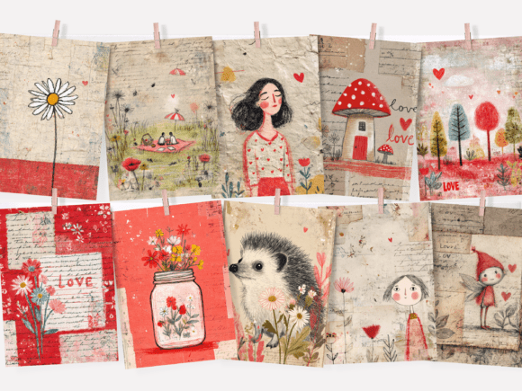 Producto - Blooming Love - Pack de Papeles Digitales