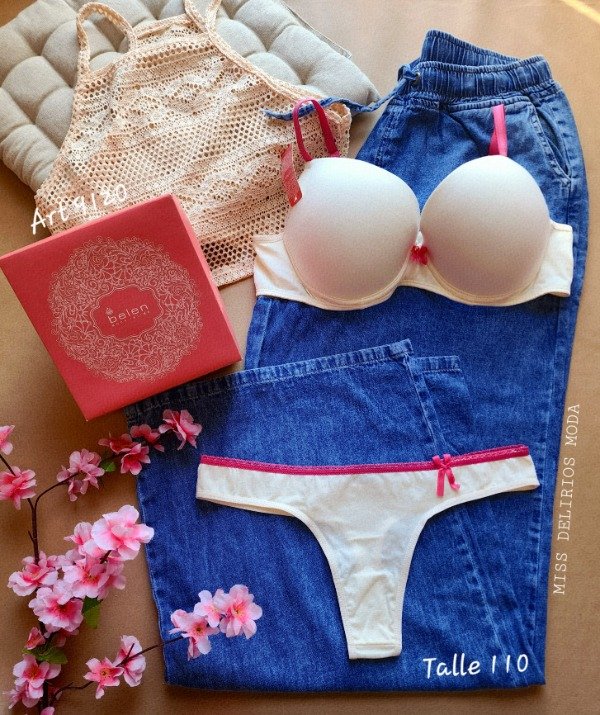 Producto - Conjunto de  Lenceria Fem Art 9120 Belen Talle 110