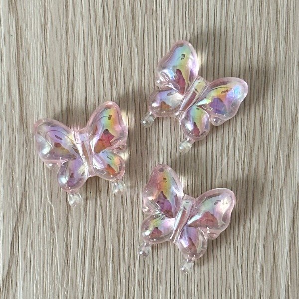 Producto - Dije MARIPOSA GELLY ROSA x 2u (30mm)