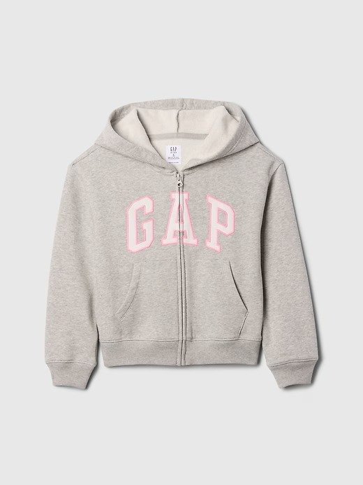 Campera con friza gap talle 12 gris melange