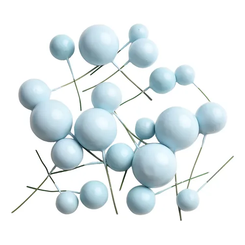 Producto - Set de Esferas para Decoración de Tortas Celeste