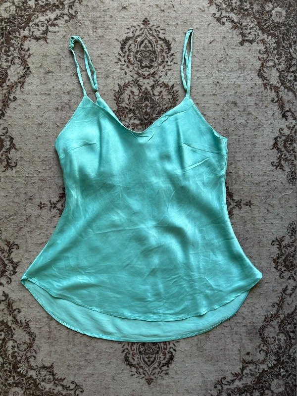 Producto - Turquoise Silk Blouse