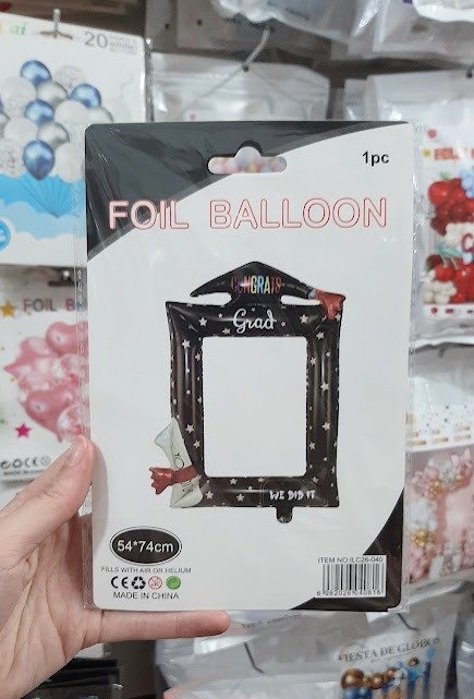 Producto - Globo Metalizado Cuadro Selfie Egresados Birrete y Diploma - 0