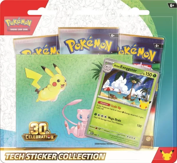 Producto - 30th Anniversary Celebration - Tech Sticker Collection - Alolan Exeggutor INGLES - 0