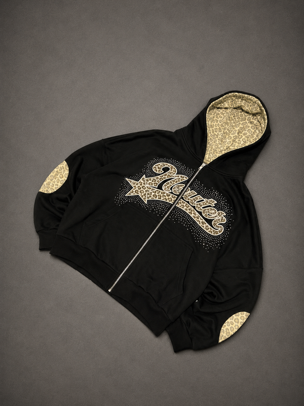 Producto - Zip Hoodie Panther Negra
