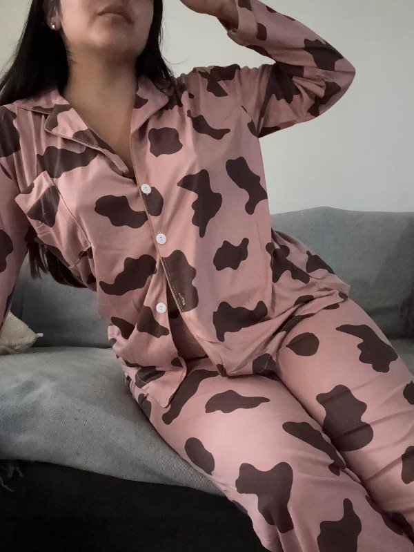 Producto - Pijama CAMISERO COW ROSA