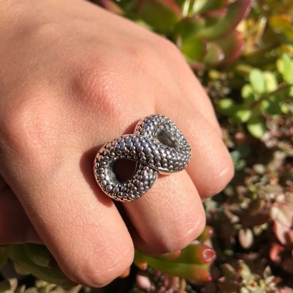 Producto - Anillo Infinito Plata Inflada