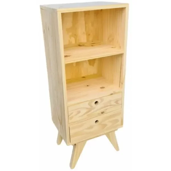 Producto - Biblioteca Alto 100cm 2 Cajones y 2 Cubos