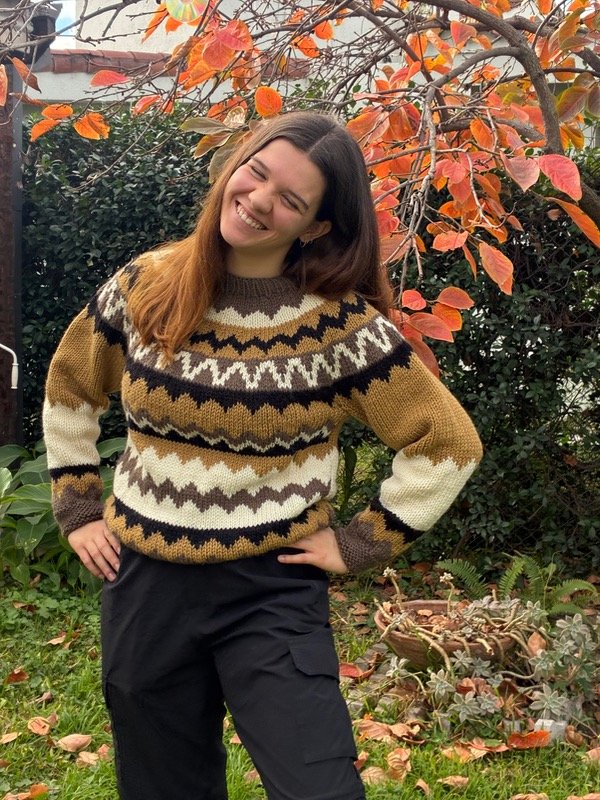 Producto - Sweater jaquard en lana Merino