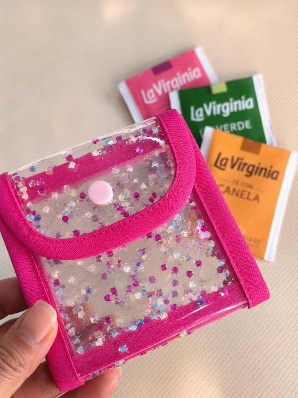 Producto - PORTA SAQUITO DE TE FUCSIA 1