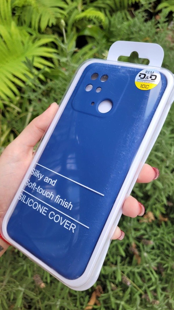 Producto - Xiaomi 10c silicona case con felpa azul