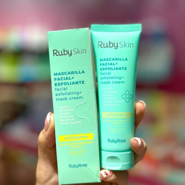 Producto - Mascarilla Facial + Exfoliante con Colágeno - Ruby Rose