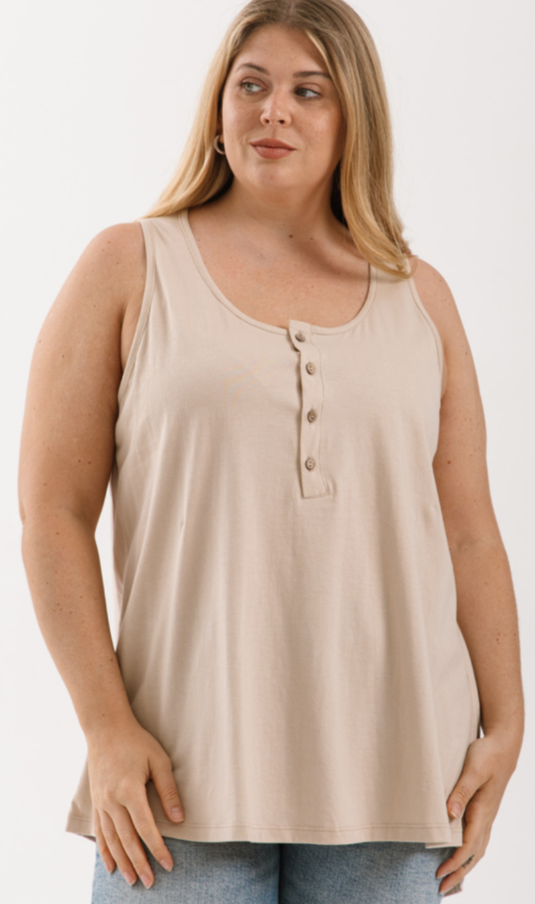 Producto - Musculosa con botones evasé