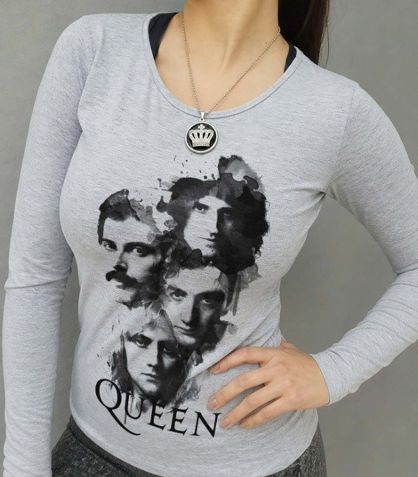 Producto - Remeras mangas largas mujer Diseños Bandas Rock acuarelados