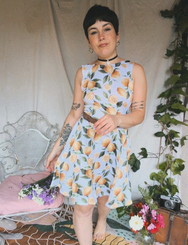 Producto - Vestido Ida del Carmen "Limones" - 1