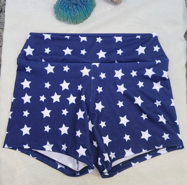 Producto - Short largo deportivo estrellas azul