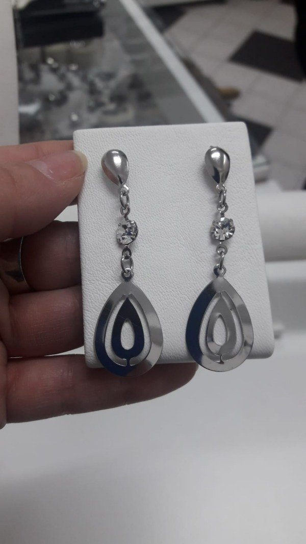 Producto - Aros Colgante con piedras