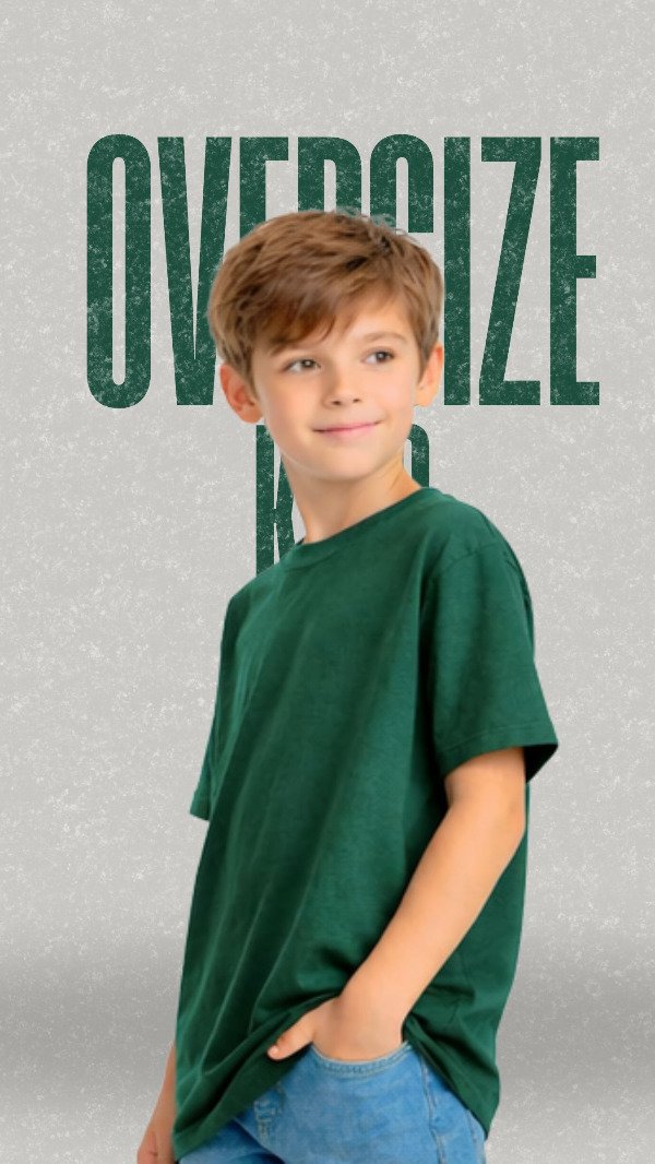 Producto - VERDE INGLES oversize KIDS