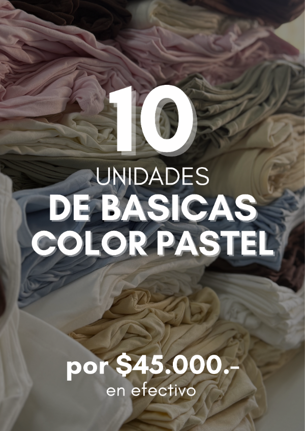 Producto - COMBO x 10 Basicas - Color PASTEL
