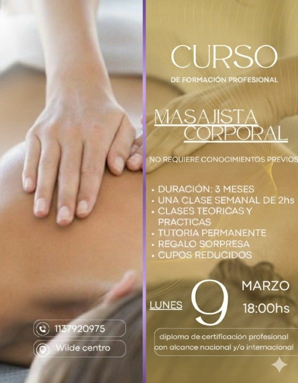 Producto - MASAJISTA2026- CURSO