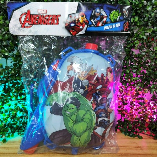 Producto - MOCHILA C/PISTOLA LANZA AGUA CAPITAN AMERICA 8558