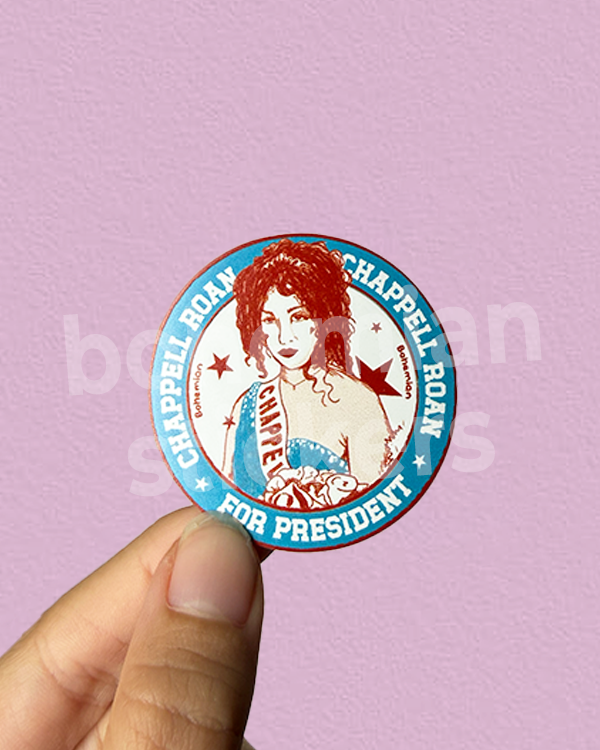 Producto - CHAPPELL FOR PRESIDENT - Sticker Individual de Chappell Roan