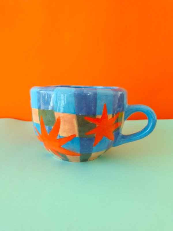 Producto - Tazón Cuadrillé y estrellas