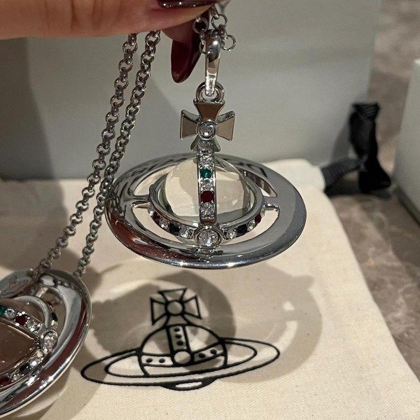 Producto - Collar Giant Orb Transparente Vivienne Westwood + Bolsita de Regalo