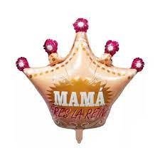 Producto - GLOBO SILUETA DE CORONA MAMA ERES UNA REINA