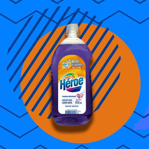Producto - JABON LIQUIDO PARA ROPA HEROE X 800ML