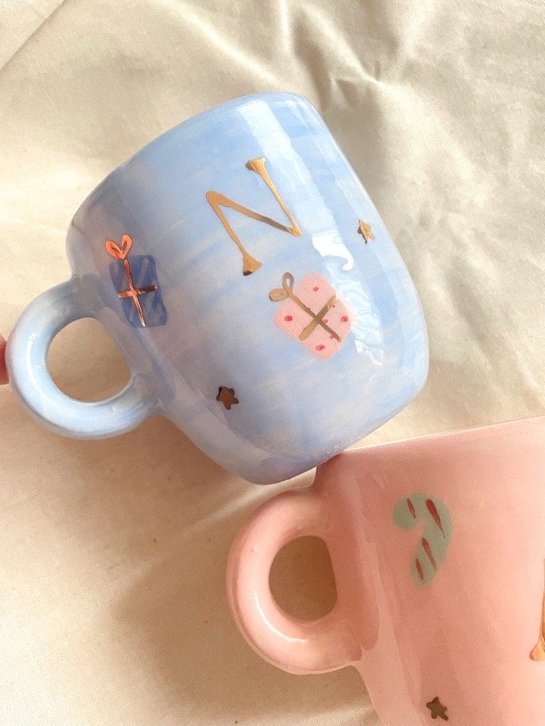 Producto - Taza navidad con oro - 1