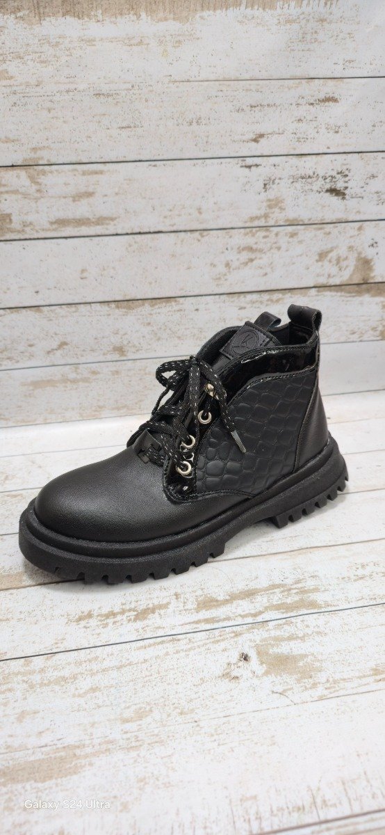 Producto - borcego corto combinado en negro del 36 al 40 - 1