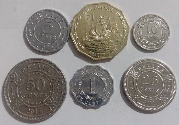 Producto - Belize lote de 6 monedas 2007-2021