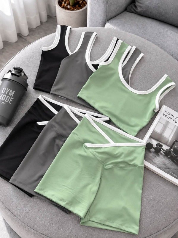 Producto - LINEA EMY Conjunto Short deportivo liso - 2