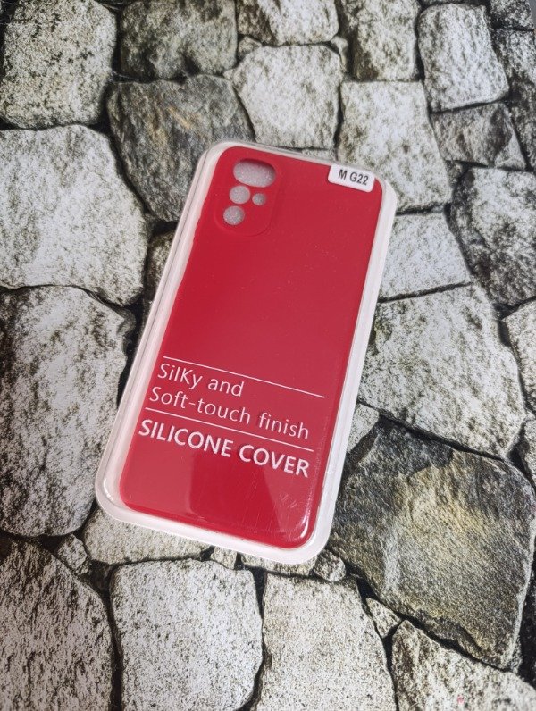 Producto - Funda silicone case Moto G22 roja