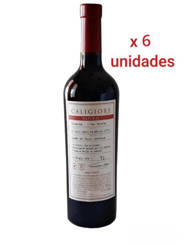 Producto - Caligiore - Natural Bonarda sin Sulfitos x 6 unidades