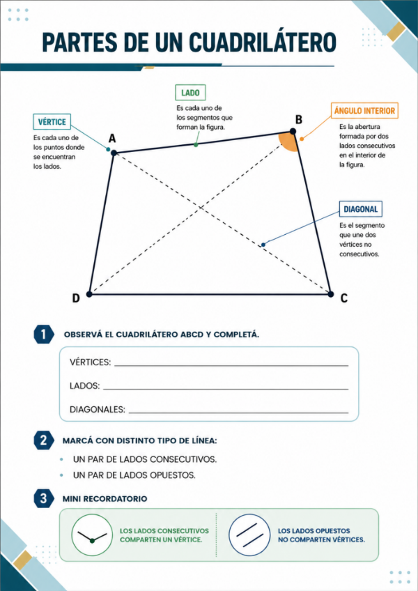 Producto - Geometría: Propiedades, clasificación, diagonales y construcciones - 3