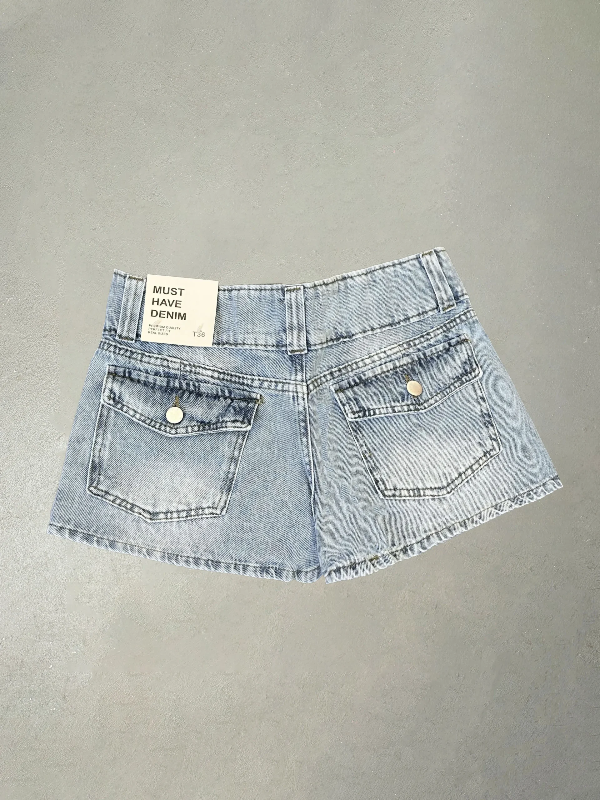 Producto - MINI SKORT BUTTONS CELESTE - 1