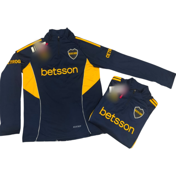 Producto - Buzo Boca medio cierre azul